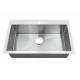 Anti Rust 304ss Top Mount Stainless Steel Kitchen Sink With Sound Dampening Pad