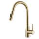 Steel 304/316 Kitchen Water Low Lead Mixer Tap Flexible Kitchen Gold Color Faucet
