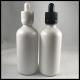 E Liquid Dropper Empty Essential Oil Bottles White Frosted Glass 100ml Capacity