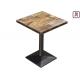 2ft * 2ft Waterproof Indoor Plywood Club Dining Table with Vintage Pattern