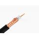 60% Braiding Coverage Indoor Coaxial CCTV Cable , RG6 Bare Copper Coaxial Cable