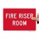 Glow In The Dark Photoluminescent Fire Signs Safety Riser Room