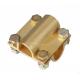 Ground Cable to Cable Cross Square Clamp, Copper material, Good electric