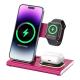 OEM / ODM Foldable 3 In 1 Wireless Charger For Phone Watch Earphone