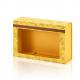 Collapsible Yellow Color Paperboard Material Packaging Box with PVC window