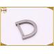 Die Casting D Ring Metal Loops Hardware For Belt Buckles / Handbags Making