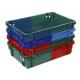 HEAVY DUTY HIGH Bi-Color VENTED PLASITC CRATE FOR FOOD PROCESSING OR METAL PARTS
