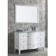 Free Standing Bathroom Vanity Cabinets Furniture with White Glossy Finish