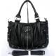 Wholesale Price 100% Great Leather Black Lady Nobby Handbag Shoulder Bag #2183