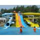 Swimming pool amusement fiberglass water slide