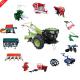 4WD Agriculture Hand Tractor 8hp 680mm Small Farming Tools Equipment