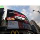 Curved P10 Large Outdoor Led Display Screens , Led Video Screen SMD3535 IP65
