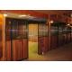 Front Panel Wooden European Horse Stalls Bamboo Material For High Safety