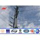 9 m - 100m Tubular Steel Utility Pole For Electrical Distribution Line Project