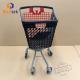 Plastic Square Supermarket Shopping Trolley 100L With PU Wheels