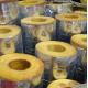 50mm Yellow Glass Wool Thermal Insulation Tube Boiler Pipe Insulation