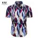 Men's Beach Aloha Hawaiian Shirt Summer Wear Casual Digital Print Button Up Short Sleeve