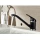 ROVATE Single Zinc Alloy Handle Black Kitchen Faucets Solid Brass Casting