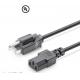 American Standard Power Cord Organizer 3*0.824 Square US Standard Three Plug Socket UL Certification