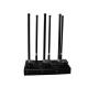 6 High Gain Antennas Black Cell Phone Signal Jammer With 2 Cooling Fans , CE SGS