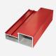 ISO14001 Red Powder Coated Aluminium Extrusions For Decoration Section