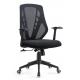 Adjustable Head Comfy Desk Chair , Black Computer Table Chair Anti Mildew