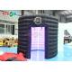 Custom Black Inflatable Dome Tent Birthday Party Inflatable Led 360 Photo Booth Enclosure