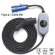 IP65 Electric Vehicle Charger Home Charging Mode 2 Portable EV Car Charger Cable