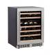 46 Bottles Luxury Modern Digital Control Dual Zone Wine Cooler,Hotel home Built-in Wine Refrigerator