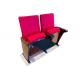 Pink Wood Padded Conference Hall Chairs For Meeting Room