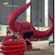 Red Monster Custom Made Animatronics Outdoor Amusement Park Decoration