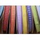 4 Inch Wear Resistant Plaid Wired Ribbon For Crafts Decoration