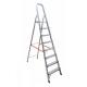 Foldable Aluminum Step Ladder  Easily Carried 8 Steps Space Saving