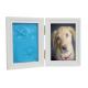 Dog / Cat Pet Memorial Picture Frame , Clay Paw Print Memorial Picture Frame