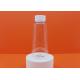 Transparent Plastic Cosmetic Bottles Skin Fresher With White Cap 200ml 350ml