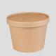 Kraft paper soup bowl 18 PE coated paper disposable soup cup container