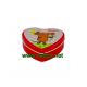 heart shape chocolate tin box