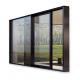 Residential Exterior Insulated Aluminum Sliding Glass Door Matt Black