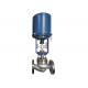 Stainless Steel Globe Regulation Control Valve With Single Spring Action Pneumatic Actuator
