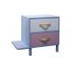 2 Drawer 50cm Height 60cm Width Wood Bedside Table