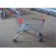 Metal Color Supermarket Shopping Trolley With Crash Protection Function