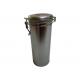 Round Sealed Tin Cans For Tea Storage , Airtight Metal Box With Lid 81*208Hmm