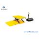 Yellow 860mm 1000KG Low Profile Scissor Lift Table For Pallet Leveling