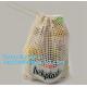 Reusable Long Handle Cotton Net Produce Bag , Cotton Net Shopping Bags For Vegetables
