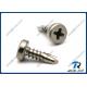 304/316/410/18-8 Stainless Steel Low Profile Pan Head Philips Self Drilling Screw