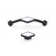 Black And White Door And Cabinet Handles With One Hole Wear Resistance