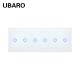 228 Type 222Gang Stylish Tempered Glass Touch Light Switch Wifi Smart Light Switch With Indicator