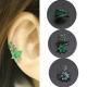 No Piercing Cartilage Ear Jewelry flower shape druzy gemstone Clip On Earrings
