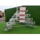 Galvanized 4 Tiers 128birds Poultry Layer Cage Applicable To Individuals
