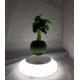 customize led light magnetic levitate floating bottom air bonsai tree flower pots